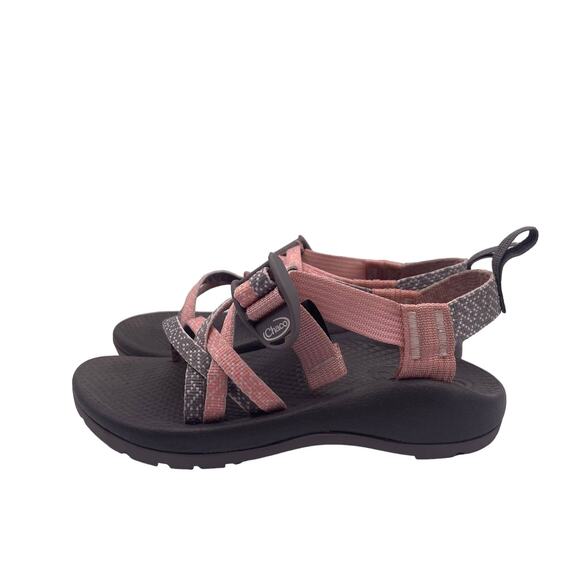 Chaco ZX 1Ecotread Sandals Outdoors Pink Burlap Heather Kids Girls 1 - Picture 1 of 8